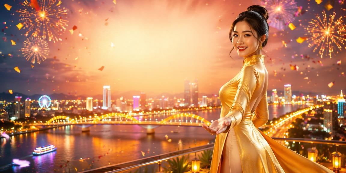 Không khí lễ hội giải thưởng casino tại Đà Nẵng với trang phục truyền thống áo dài